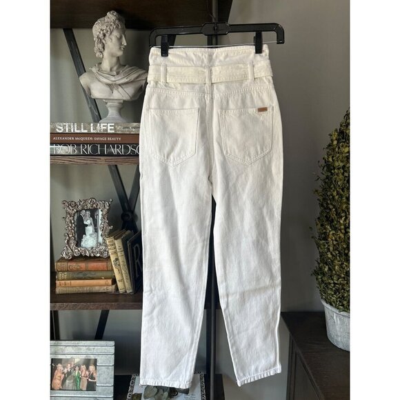 Marissa Webb Travis Denim Pant Off White Stone Wash Womens Size 24 - Picture 9 of 11